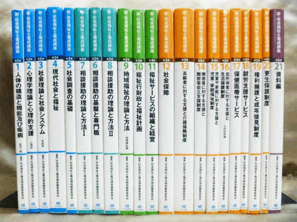 書き込みと折り跡あり社会福祉士養成講座テキスト