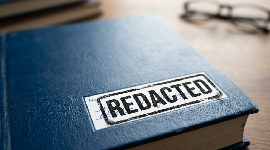 記名・押印・蔵書印は個人情報保護スタンプで完全消去