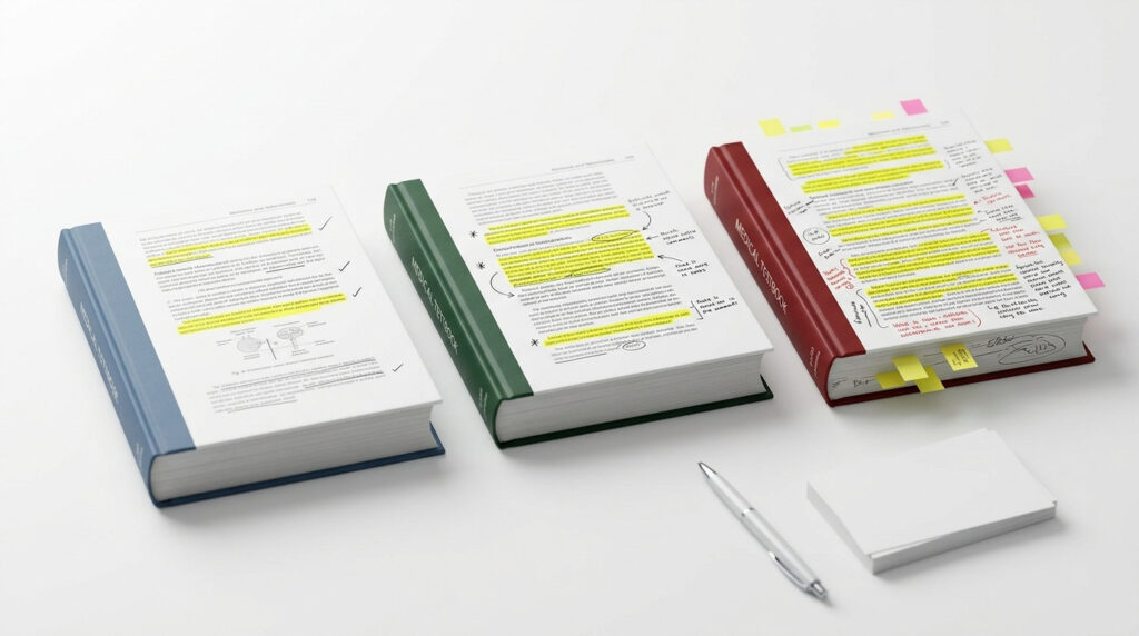 書き込み・記名ありの医学書 買取基準の3つのルール