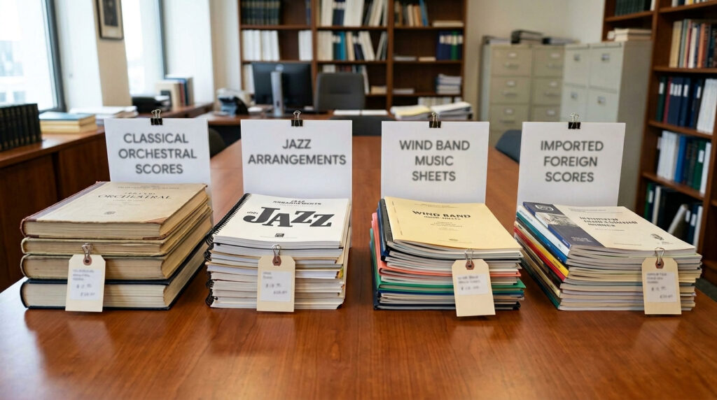 楽譜の買取参考価格（ジャンル別）