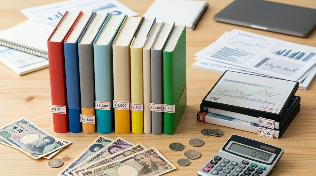 有名投資家の著作・関連DVDの買取参考価格