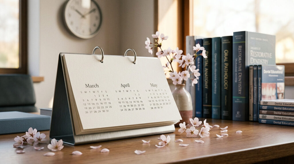 歯科DVD・歯学書の需要が高い時期