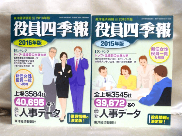 会社四季報 役員四季報のまとめて買取は藍青堂書林 全国対応 専門書買取の藍青堂書林 10冊以上で宅配送料無料